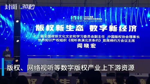 30秒 聚焦数字版权生态,2020成都数字版权交易博览会开幕